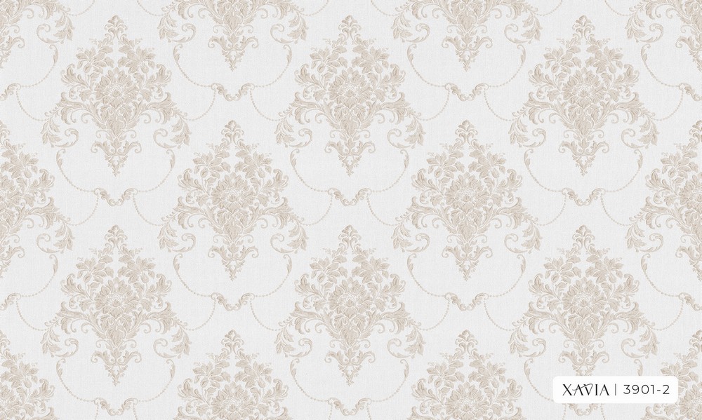  Giấy dán tường cổ điển màu vàng nhạt Xavia 3901-2