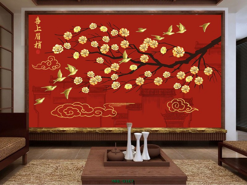 CHIM ÉN HOA ĐÀO MHL-0167