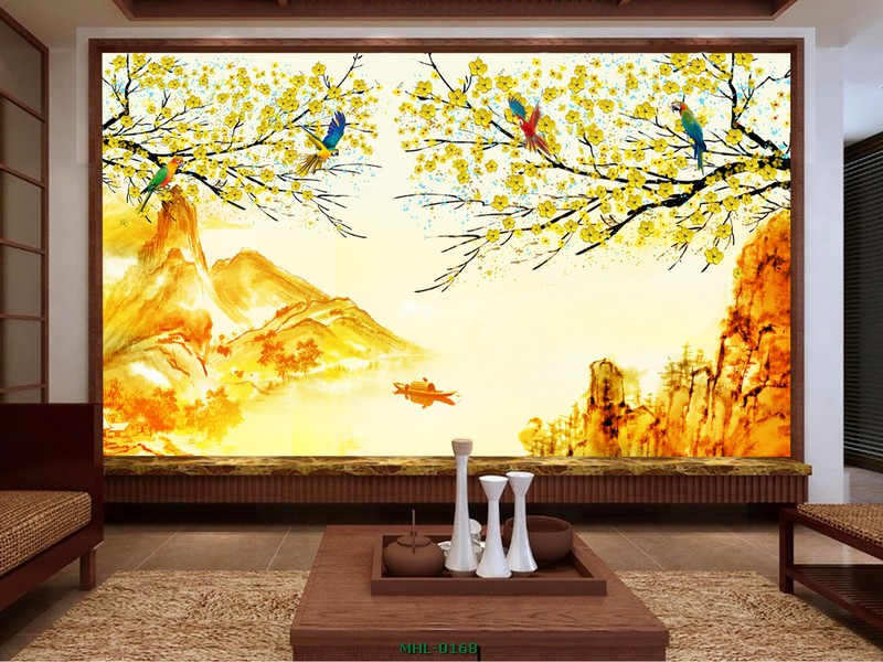 HOA VÀNG CHIM VẸT XANH MHL-0168