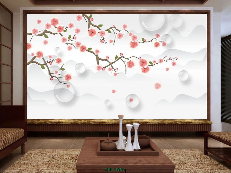 CÀNH HOA ĐỎ MHL-0897