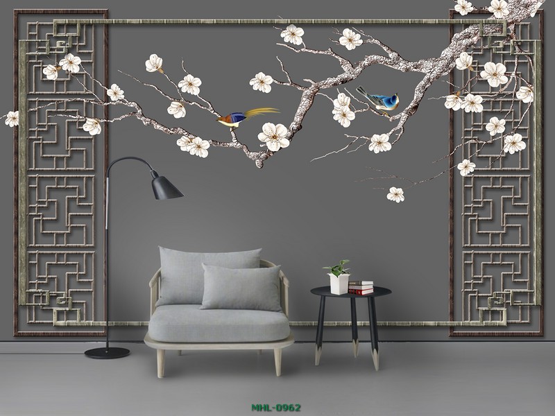 CÀNH HOA VÀ CHIM MHL-0962