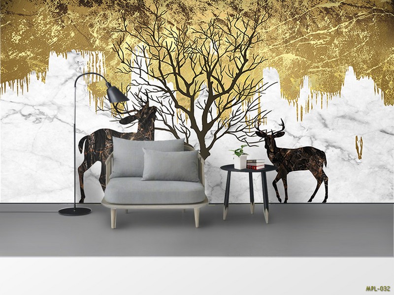 TRANH CHÚ NAI BÊN CÂY MPL-032