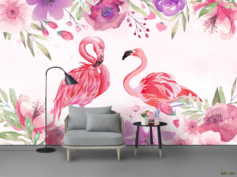 TRANH HỒNG HẠC VỚI HOA MPL-126