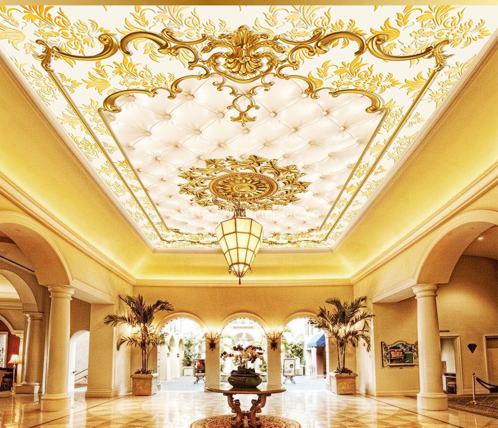 Tranh dán trần nhà cổ điển 