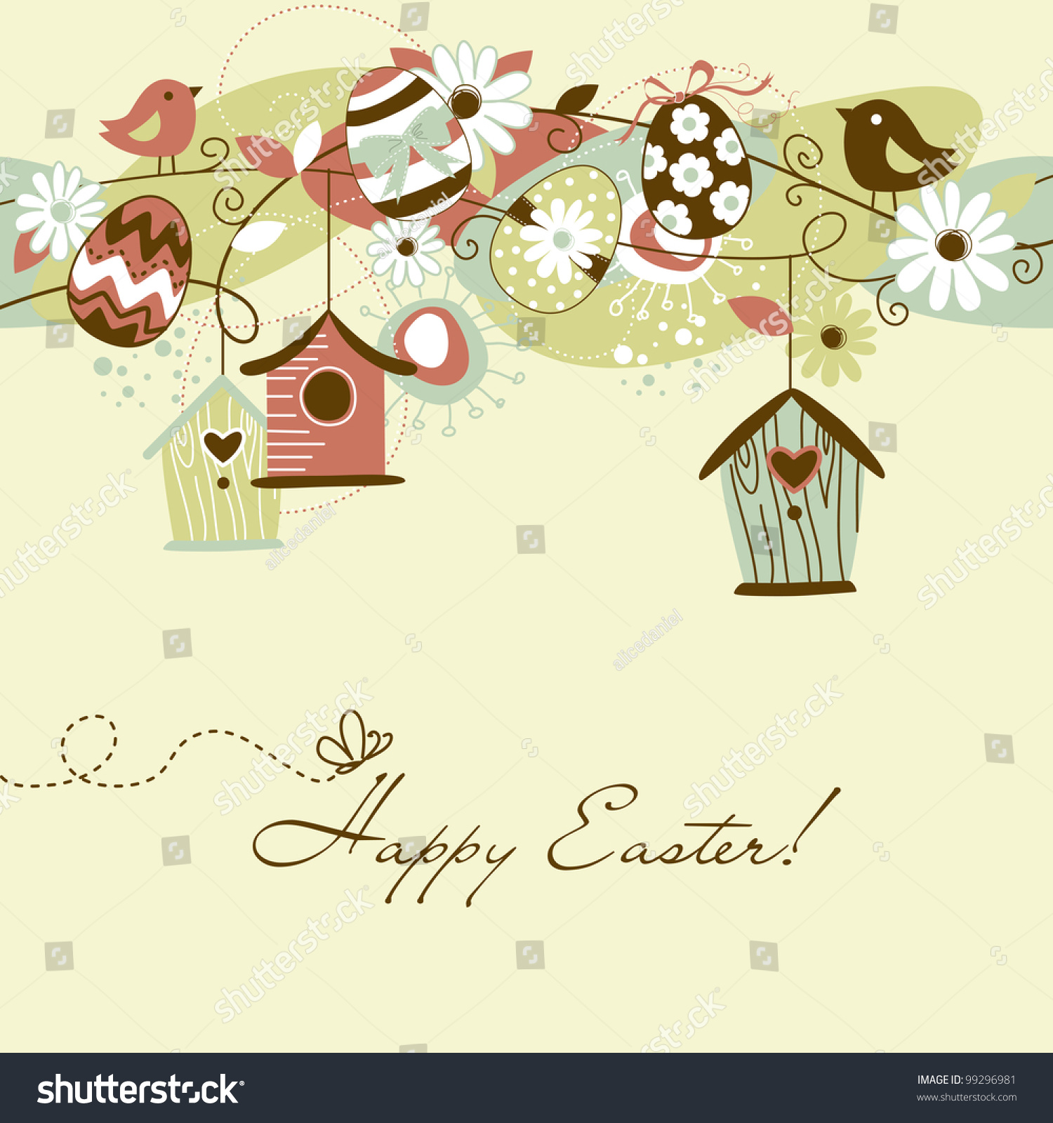 Lồng chim - tranh vẽ