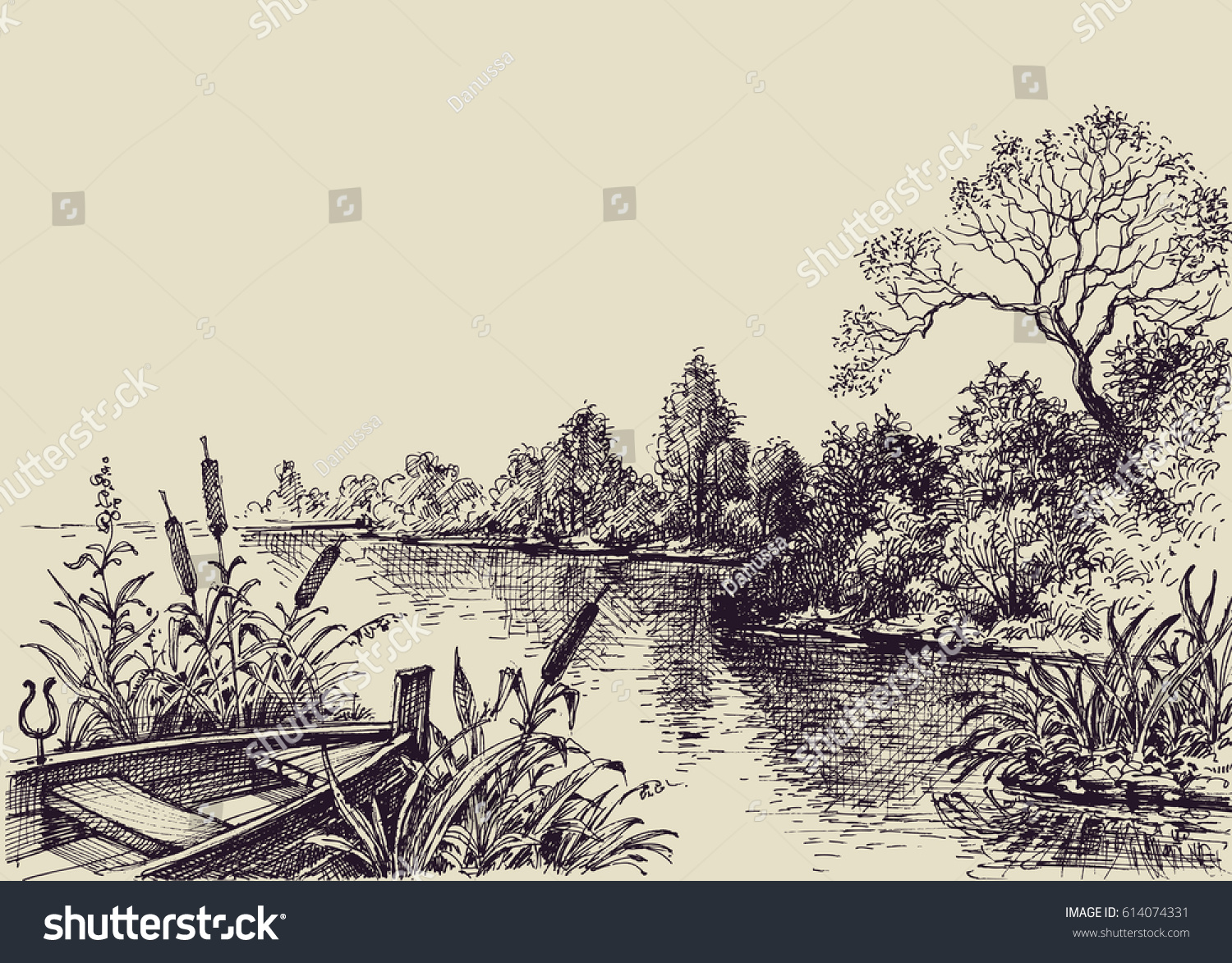 Dòng sông và cây