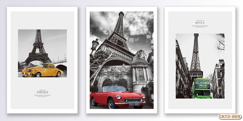 Xe - Tháp Effel - Kiến trúc Châu Âu