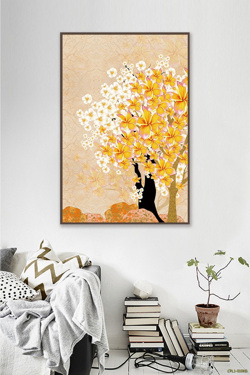 Tranh cây hoa vàng CPL1-010KG