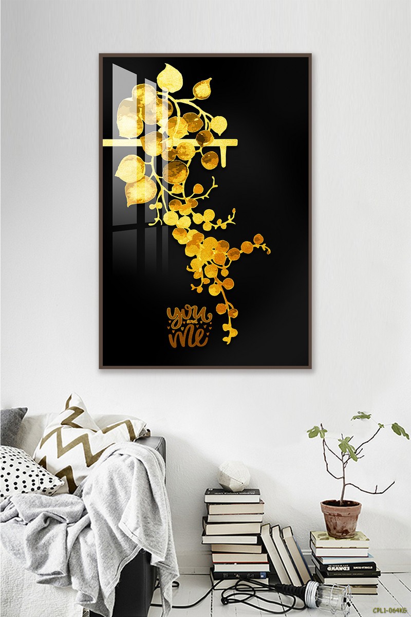 Tranh cành hoa vàng CPL1-064KG