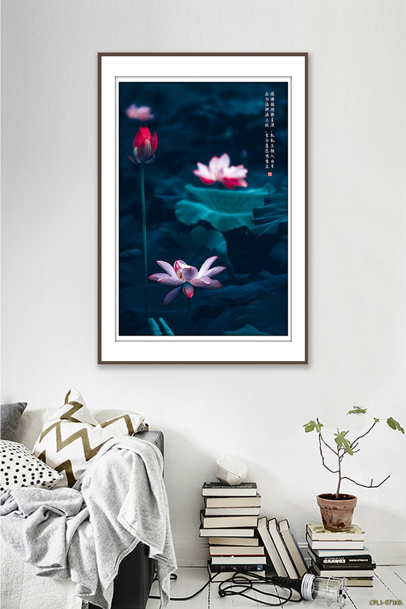 Tranh Hoa sen đỏ CPL1-071KG