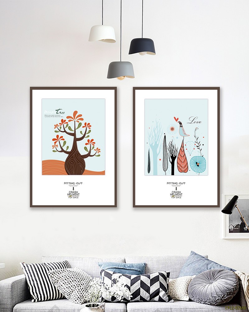 Tranh bộ cây Và Chim CPL2-026KG