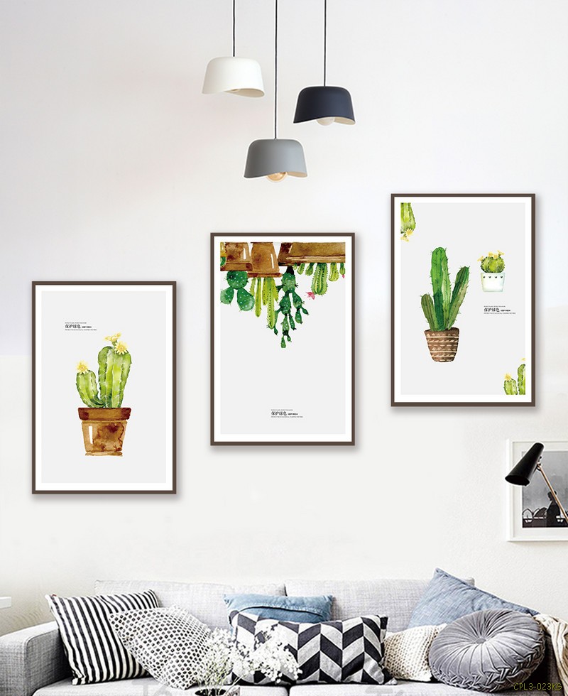 Tranh bộ cây Xương Rồng CPL3-023KG