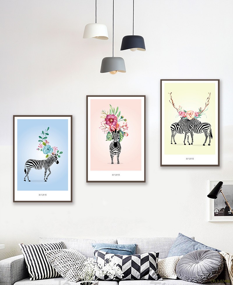 Tranh Bộ Ngựa đội Hoa CPL3-024KG