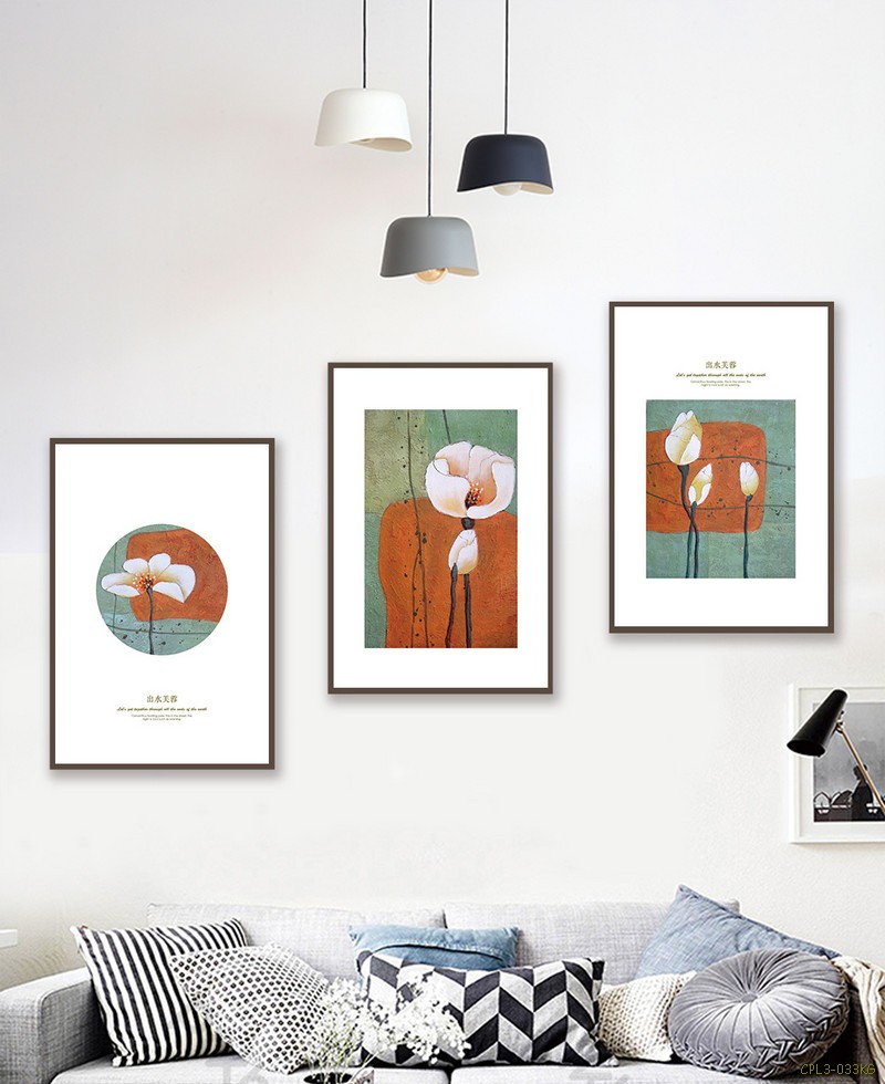 Tranh bộ  Hoa Sen CPL3-033KG
