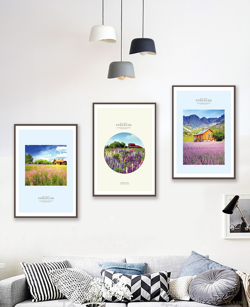 Bộ cánh đồng hoa màu Tím CPL3-035KG