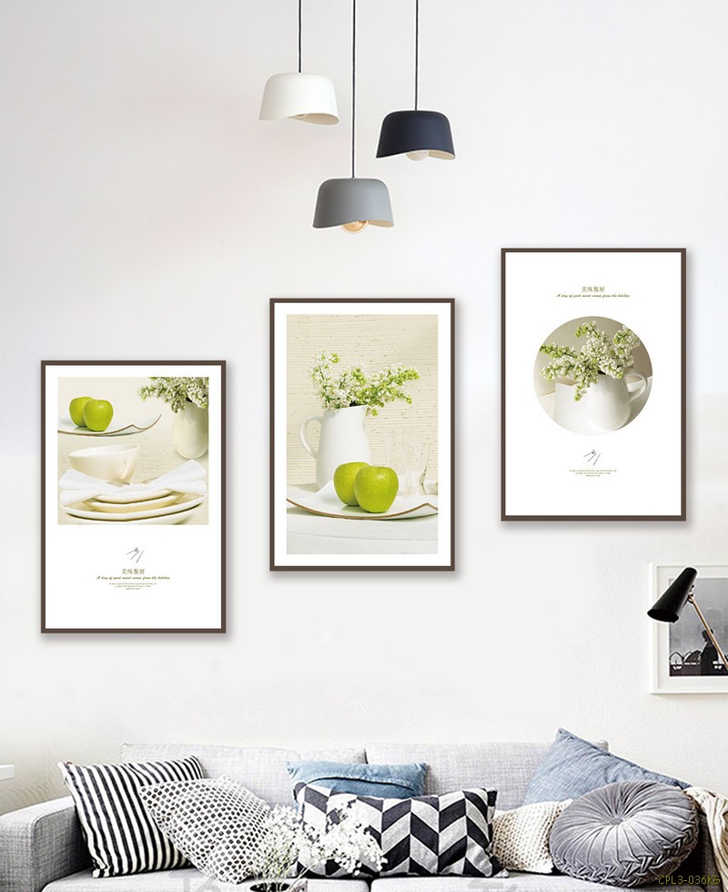 Tranh bộ quả Táo và bình Hoa CPL3-036KG