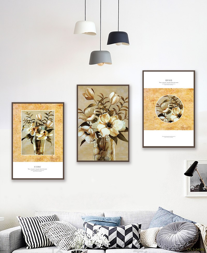 Tranh bộ lọ hia trang trí CPL3-040KG