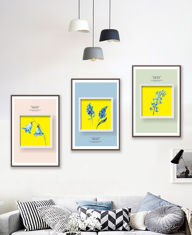 Tranh bộ cành hoa CPL3-042KG