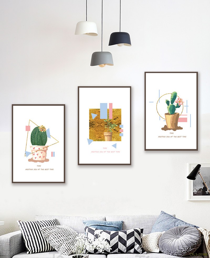 Tranh bộ cây Xương Rồng CPL3-059KG