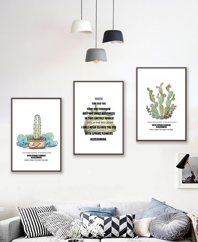 Tranh bộ cây Xương Rồng CPL3-061KG