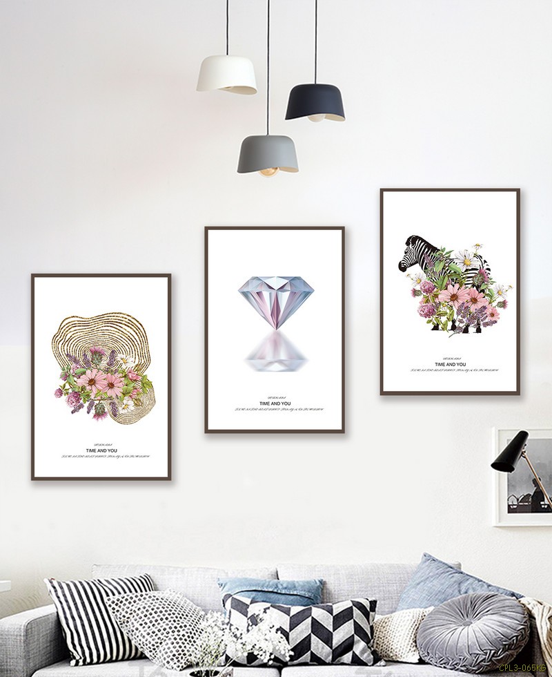 Tranh bộ ngựa bên hoa CPL3-065KG