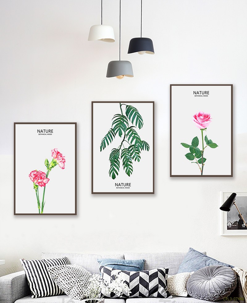 Tranh bộ hoa và lá CPL3-074KG