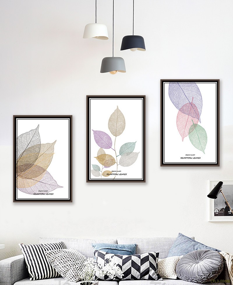 Tranh bộ màu  lá cây CPL3-086KG