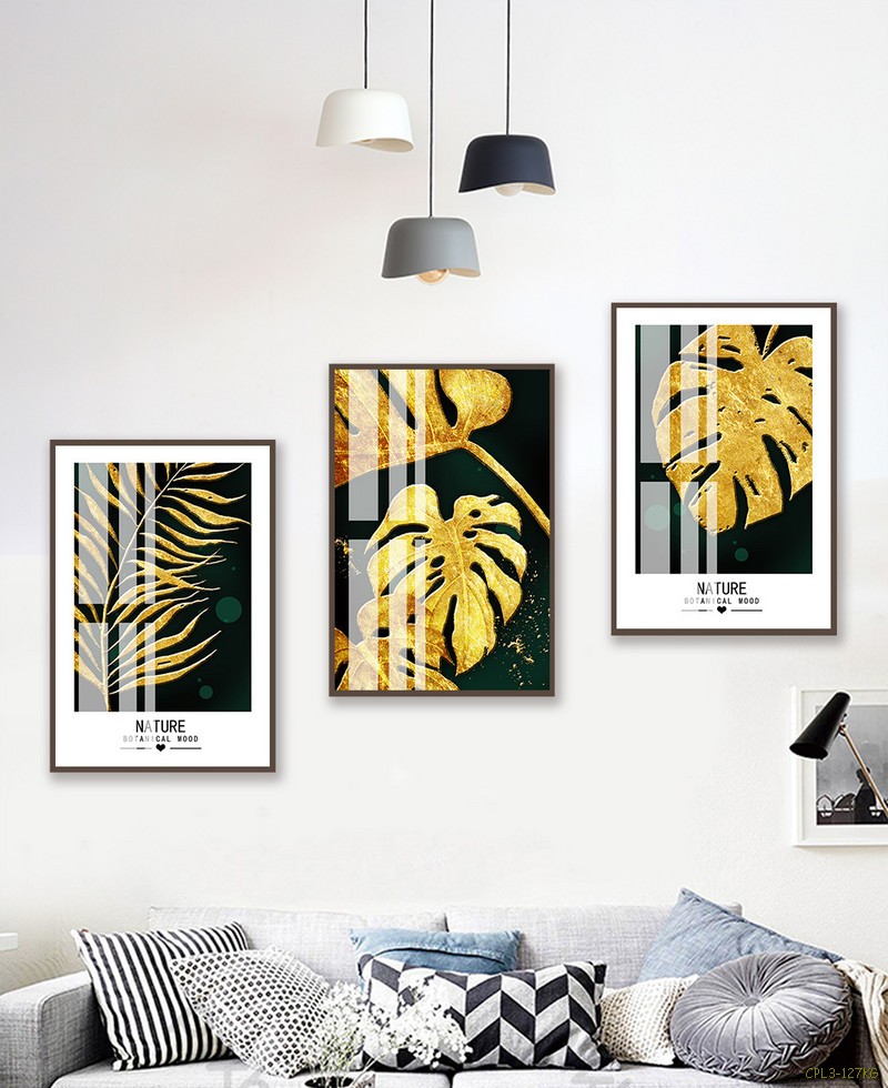 Tranh bộ lá cây vàng CPL3-127KG