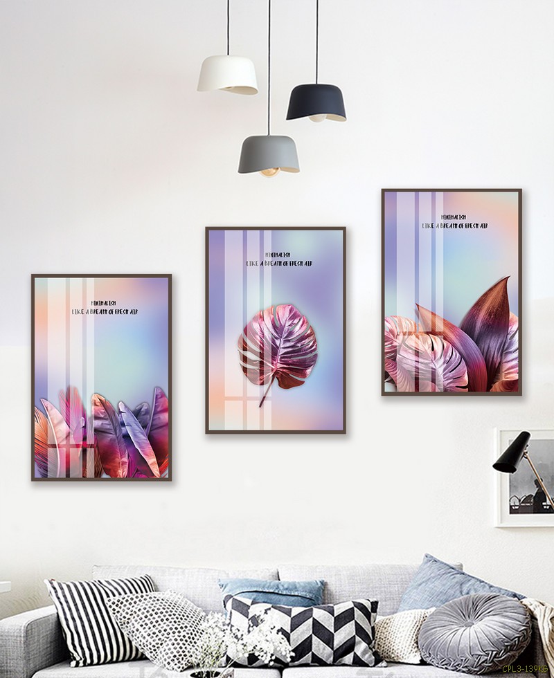 Tranh bộ lá tím CPL3-139KG