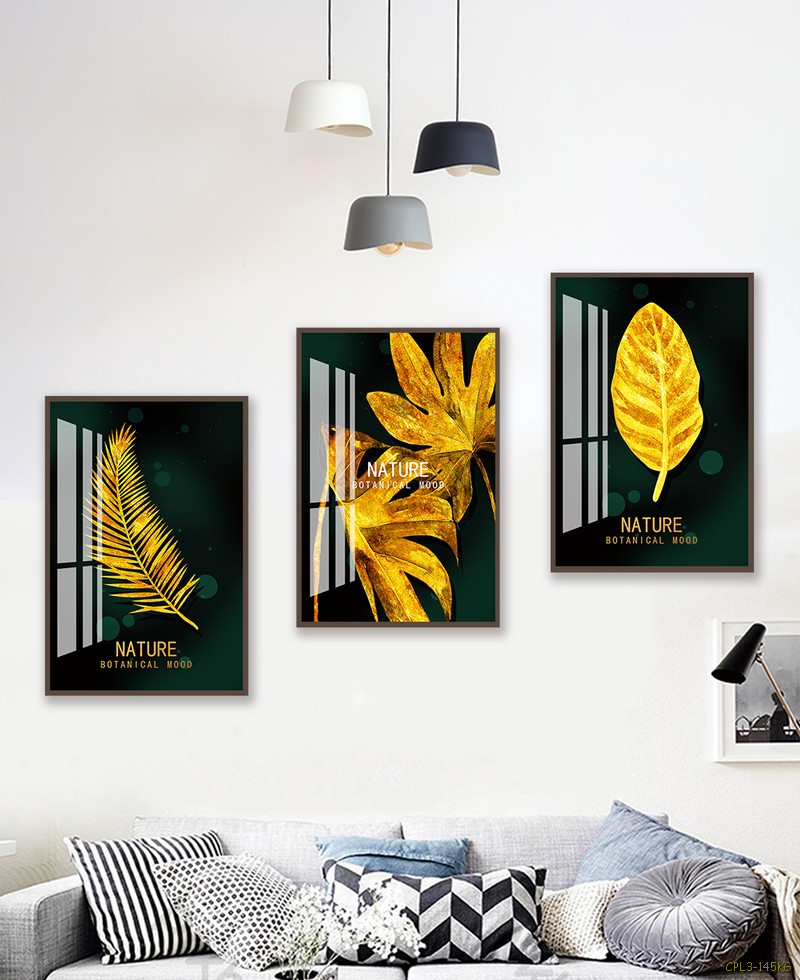 Tranh bộ lá cây vàng CPL3-145KG