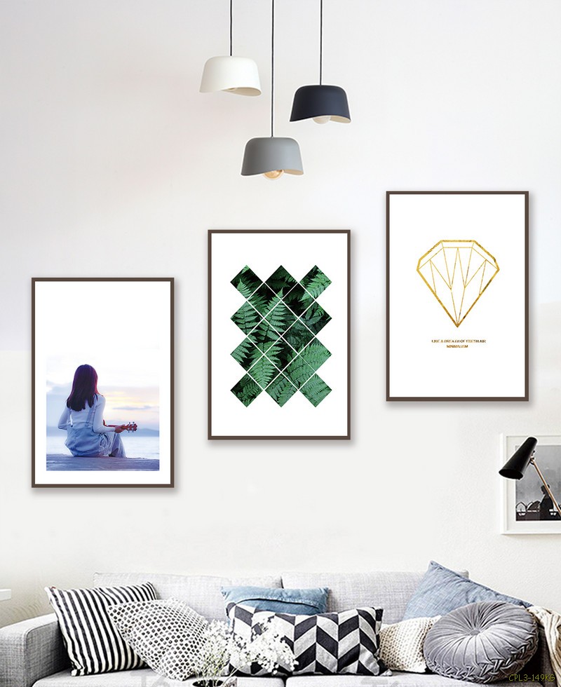 Tranh cô gái vaf hình học  CPL3-149KG