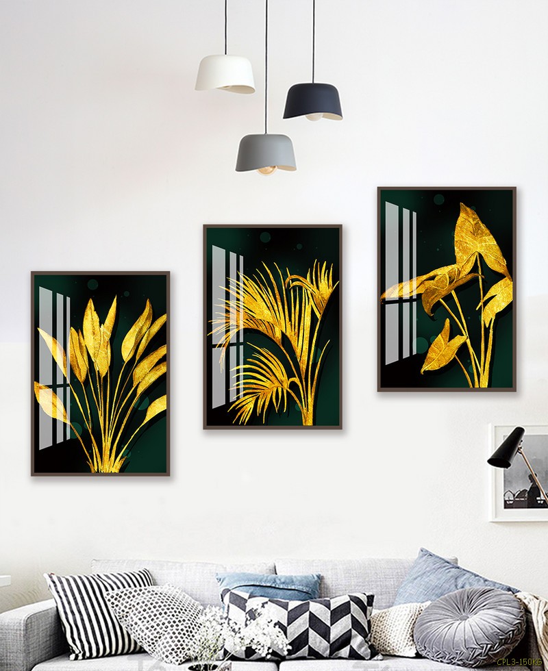Tranh bộ cây màu vàng CPL3-150KG