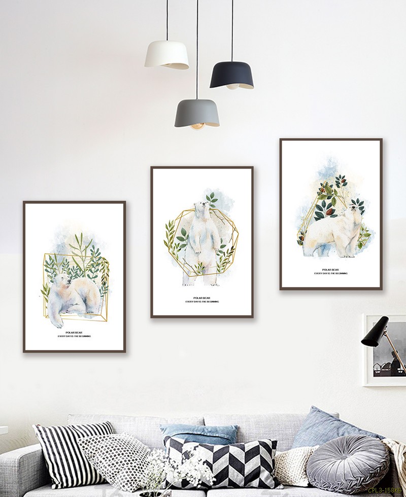 tranh bộ động vật và cây CPL3-158KG