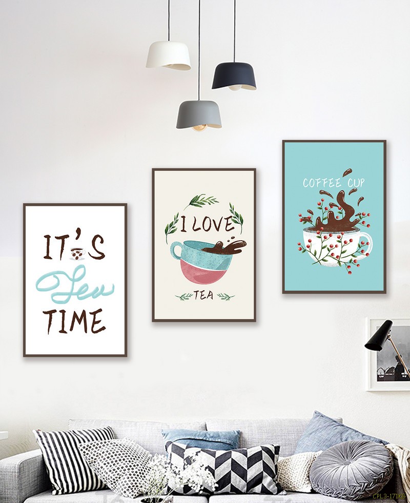 Tranh bộ Ly cà phê CPL3-171KG