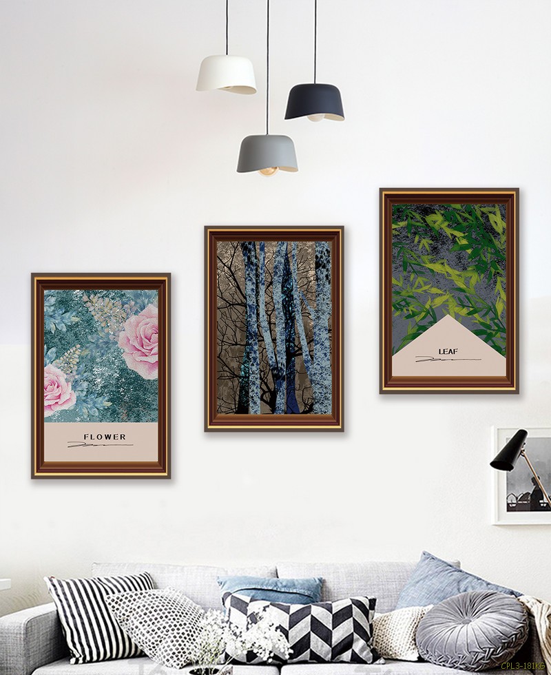 Tranh bộ Hoa và hàng cây CPL3-181KG