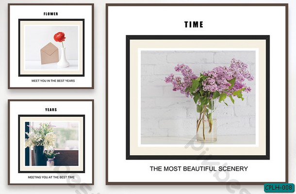 Tranh bộ hoa để bàn CPLH-008