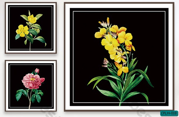 Tranh bộ cành hoa CPLH-018