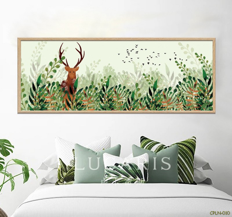 Tranh động vật bên vườn cây CPLN-010