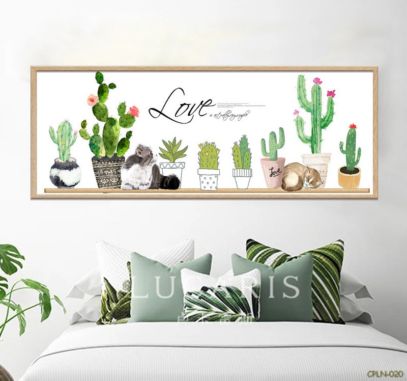 Tranh vườn cây Xương Rồng nhỏ CPLN-020