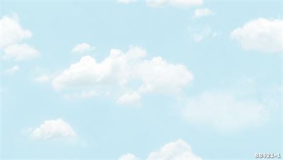 Giấy dán tường mây trời màu xanh nhạt 88421-1