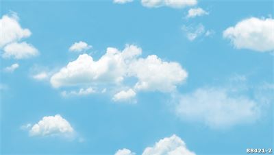 Giấy dán tường mây trời màu xanh nhạt  88421-2