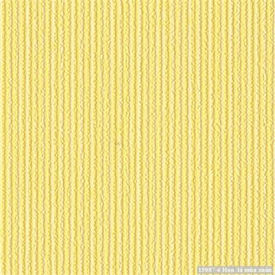 Giấy dán tường Sketch sọc tăm nhỏ màu vàng 15087-6