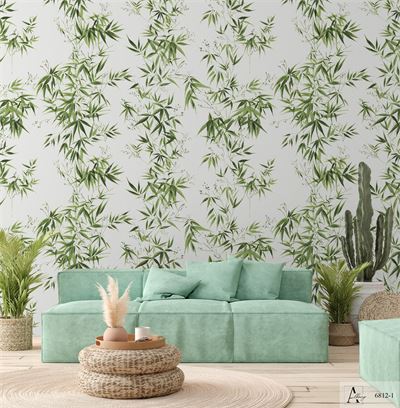 Giấy dán tường lá tre Albany 6812-1 