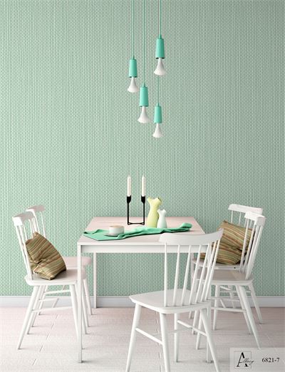 Giấy dán tường màu xanh bạc hà Albany 6821-7 