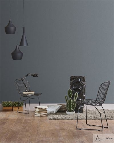 Giấy dán tường màu ghi đậm, màu xám Albany 6809-7