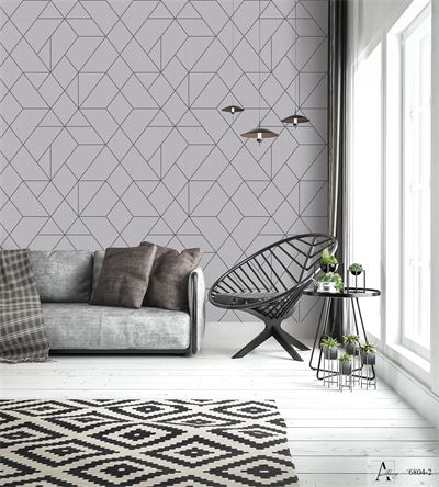 Giấy dán tường họa tiết hình học Albany 6804-2 