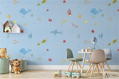 Giấy dán tường họa tiết lá kim Albany 6801-4, 6902-4 