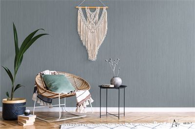 Giấy dán tường sọc tăm màu ghi Albany 6818-7