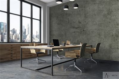 Giấy dán tường giả vải màu xanh lơ Albany 6819-5