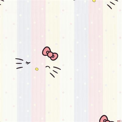 Giấy dán tường phòng trẻ hình mèo Kitty Albany 6828-1